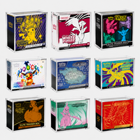 Protection UV en Acrylique pour Écrans ETB – Étui de Protection 100% Vierge pour Cartes PTCG TCG avec Logo Personnalisé pour Rangement sur Étagère de Collectionneur