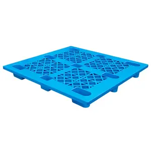 Paleta de plástico HDPE de 9 pies a precio de fábrica al por mayor, cubierta de malla de 1200x1000x140mm encajable para transporte de embalaje de almacén