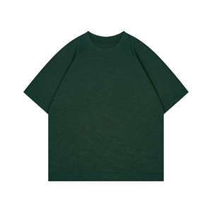 เสื้อยืดผ้าฝ้ายแท้คอกลมแขนสั้นผ้าคอตตอนขนาดใหญ่ระบายอากาศได้นุ่ม - Product Image 1