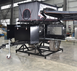 Petite <span class=keywords><strong>caravane</strong></span> <span class=keywords><strong>pliante</strong></span> tout-terrain mini pour voyages en plein air avec tente fabriquée en Chine pour l'aventure et le camping - Product Image 1