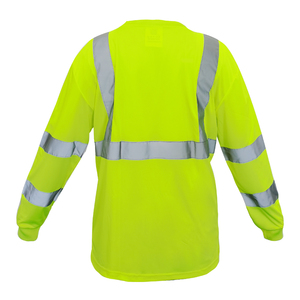 Sinh Thái Tái Chế Hi-VIS T-Shirt Polyester Làm Việc Với Phản Quang An Toàn T-Shirt Loại R Class 3 Mens Làm Việc Áo Sơ Mi - Product Image 3