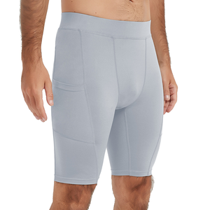 पुरुषों के कस्टम पांच इंच शॉर्ट्स त्वरित सुखाने गर्मी चलने और बास्केटबॉल संपीड़न फिटनेस प्रशिक्षण टाइट्स स्पोर्टी शैली - Product Image 6