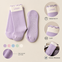 Chaussettes de compression sportives à bord festonné, avec soutien gradué du mollet, taille graduée, motif, placement du logo, pack d'entretien