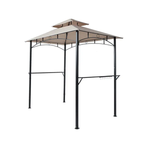 Gazebo Tradicional de Acero con Doble Techo de 2.4x1.5m para Barbacoa, Pérgola con Toldo Resistente al Agua para Jardín, Patio o Terraza - Product Image 2