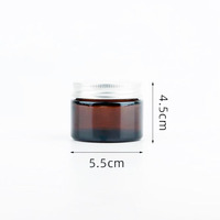 Vente en gros Tasse à crème de couleur profonde ambrée Bocaux en verre avec couvercle en métal Différentes couleurs au choix Conception personnalisée