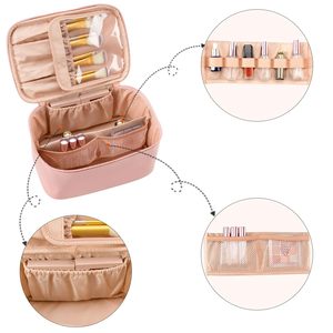 Pu Leather Cosmetic Bag <b>Makeup</b> Organizer Bags <b>Cases</b> Make-up Bag for Women - Product Image 3