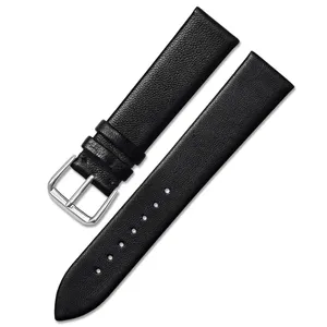 Hot Selling Watch Accessories Fashionable High Quality Genuine Leather Italian Nappa Thin Slim Watch Bands Watch Straps