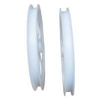 Rueda de Polea de Plástico POM Blanca Grande Personalizada / Rodillos de Plástico / Polea de Plástico Grande