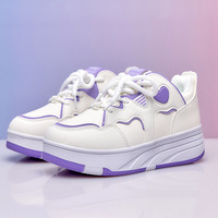 Chaussures de sport 2-en-1 à roulettes rétractables (4 roues) pour la marche et le patinage, pointures 28-38