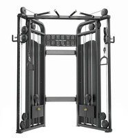 Máquina de Gimnasio Comercial Ajustable con Cable Cruzado, Entrenador Funcional con Tubo de Acero Q235 y Sistema de Pesas con Pasadores para Fitness