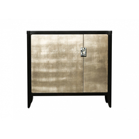 Table de toilette en bois massif personnalisée de luxe Décor en feuille d'argent Armoire de salon avec entrée Canapé Console de rangement arrière