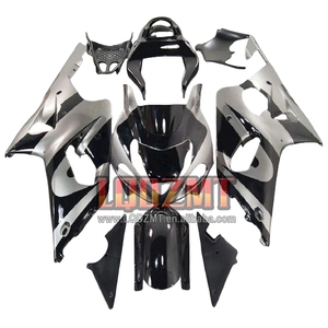 Corps d'injection pour <span class=keywords><strong>SUZUKI</strong></span> GSXR <span class=keywords><strong>1000</strong></span> GSX-R1000 GSXR1000 00 01 02 140No.17 GSXR-<span class=keywords><strong>1000</strong></span> <span class=keywords><strong>K2</strong></span> 1000CC 2000 2001 2002 Carénage gris noir - Product Image 1