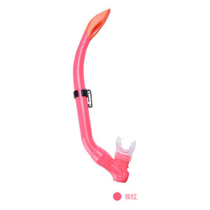 HHAO SPORT Snorkel Semiseco de PVC y Silicona para Niños, Equipo de Buceo, Azul, Magenta, Verde Fluorescente - Product Image 3