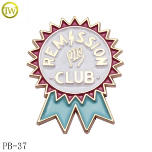 Quảng Châu nhà máy Made Pin nhãn nút biểu tượng tùy chỉnh vàng kim loại Clip an toàn Huy hiệu trên tie clip cho áo - Product Image 6