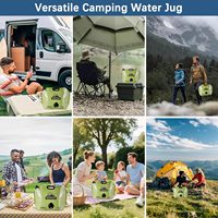 Conteneur d'eau pliable portable sans BPA pour le camping en plein air (avec robinet) Convient pour la randonnée