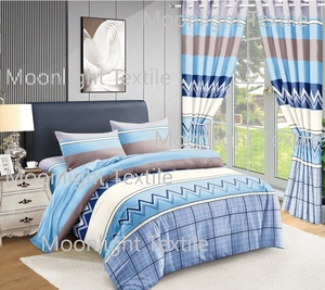 Ensemble de literie de style africain, 6 pièces, polyester, imprimé de fleurs rouges, pour mariage - Product Image 2