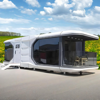 Capsule spatiale préfabriquée luxueuse bateau-maison flottant nouvelle maison de bateau mobile maison flottante en acier pour petite maison extérieure