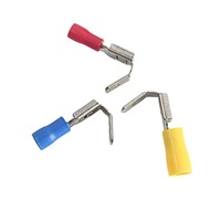 Bornes de déconnexion entièrement isolées en vinyle série PBDD, type épaule-arrière, mâle-femelle, bornes électriques entièrement isolées à sertir à froid