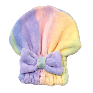 <span class=keywords><strong>Bonnet</strong></span> <span class=keywords><strong>de</strong></span> séchage en microfibre super absorbant pour femmes épaissi imprimé couleurs arc-en-ciel serviette <span class=keywords><strong>de</strong></span> douche à séchage rapide pour cadeau <span class=keywords><strong>de</strong></span> plage - Product Image 1