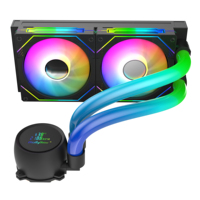 Refroidisseur d'eau CPU haute performance 240MM rvb ordinateur CPU radiateur ARGB ventilateur affichage température liquide refroidisseur pour ordinateur CPU