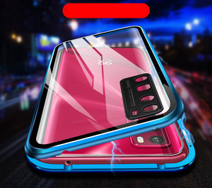 Etui magnétique en verre trempé double face pour <span class=keywords><strong>Huawei</strong></span> Nova 7 Pro, couverture complète, pare-chocs en métal, objectif de caméra, téléphone portable Casesva 7 Pro - Product Image 6