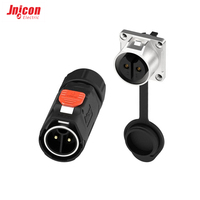 Conector de Cable de Bloqueo Rápido Jnicon MJ24 para Conexión Eléctrica, Enchufe Circular LED Solar Macho y Hembra con Socket