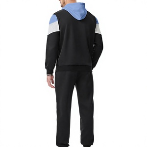 Chándal con Capucha para Hombre, Diseño Color Block, Corte Regular, Estilo Urbano, Transpirable, Ligero, Sudadera de Algodón, para Invierno - Product Image 2