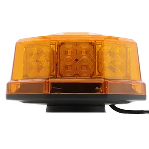 Ece R65 R10 32W Amber Octagon Road Veiligheid Waarschuwingslampje 360 Roterende Cob Led Emergency Strobe Baken Licht