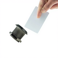 Petite serrure de porte intelligente de sécurité mini, ABS, étanche, extérieure, Wiegand RFID 125KHZ, lecteur de carte de proximité, contrôle d'accès, capteur