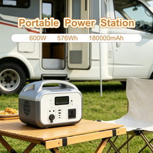 Générateur solaire portable 600W avec batterie LiFePO4, onduleur à onde sinusoïdale pure pour camping en extérieur, camping-car et sauvegarde d'urgence à domicile - Product Image 3