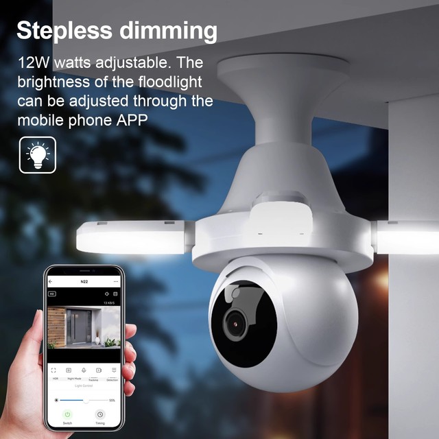 ICSee 1080P 3MP WiFi PTZ Camera Outdoor Security Wireless IP Camera AI Human Detection 360 Auto Tracking Cloud Memory Card