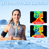 World-Bio Écharpe de refroidissement réutilisable Chats et chiens Cou Ice Pack Gel Cooler Body Cooling Products Hot & Cold Packs