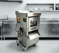 Coupe-viande commercial électrique automatique en acier inoxydable pour la transformation de la viande fraîche, trancheuse à viande, coupe-lanières de viande