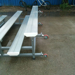 Outdoor Sports Bleacher Customized Long <b>Bench</b> Seating Portable Aluminum Gym Bleacher with Backrest - Product Image 5