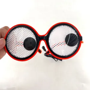 Cadre lumineux LED fluorescent pour fête, lunettes <span class=keywords><strong>de</strong></span> dessin animé amusantes et mobiles en forme d'œil, néon, musique, rave, décoration <span class=keywords><strong>de</strong></span> Noël, accessoires amusants pour Pâques - Product Image 5
