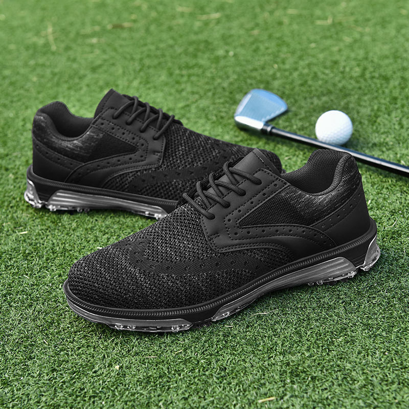 OEM Custom Professional New Waterproof Outdoor Spike Golf Shoes for Men