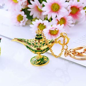 European Retro Creative Ornaments Russian Wishing Lamp Aladdin Magic <b>Key</b> <b>Chain</b> Lamp Household for Gifts <b>Key</b> <b>Chain</b> - Product Image 2