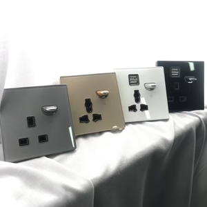 מחיר הטוב ביותר יוקרתי לוח זכוכית הוביל מחוון לחצן קיר מתג אור 4 כנופיה <span class=keywords><strong>2</strong></span> דרך הפרעה חשמלית - Product Image 4