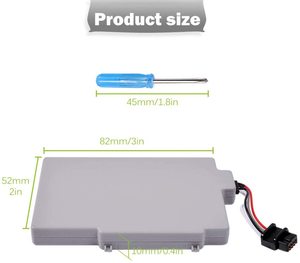 Batterie de remplacement rechargeable 3600mAh pour <span class=keywords><strong>Wii</strong></span> <span class=keywords><strong>U</strong></span> GamePad - Product Image 6