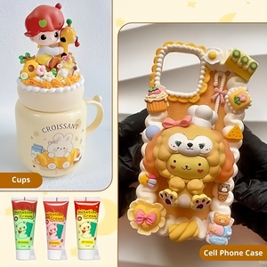 50ml Gel Adesivo Cremoso per DIY, Decorazione Torte, Accessori per Cover Telefono, Specchietti, Pasta Modellabile, <span class=keywords><strong>Slime</strong></span> - Product Image 3