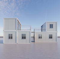 Fournisseurs de maisons préfabriquées en conteneurs plats personnalisés, caravane, maison préfabriquée, fourgon de 40 pieds avec chambre et salle de bain à Dubaï, Kenya