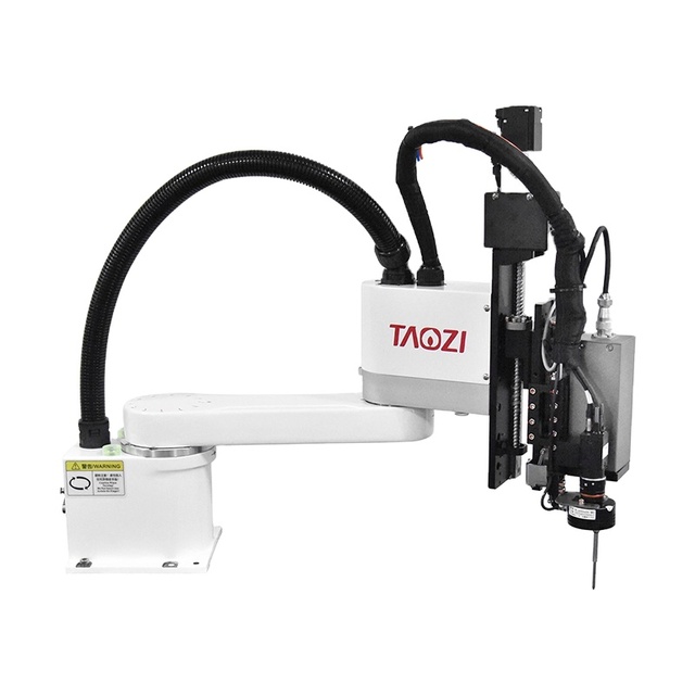 Wholesale TAOZI 4 Axis Robotic Arm Kit PLC IP54 Electric Drive 3-Jaw Gripper Desktop Industrial Automation Palletizing Equipment