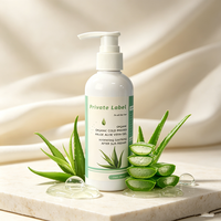Crème hydratante et apaisante après-soleil à l'aloe vera biologique pressée à froid, marque distributeur, pour le visage et le corps, 200 ml, types de soins