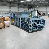 Presse à balles horizontale hydraulique robuste LongMiao pour la paille, le foin, la ensilage et les déchets agricoles, contrôle automatique par PLC, haute capacité