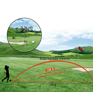 Telémetro OLED de transmisión completa de gama alta, telémetro de Golf, buscador de pines de 800m con pendiente, rango de altura horizontal - Product Image 5