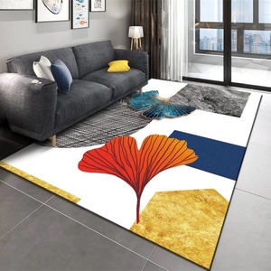 Vente en gros de petits tapis de salon à fleurs de printemps fraîches Tapis de sol imprimés de luxe modernes Tapetes Tapis de décoration de maison de grande surface - Product Image 4