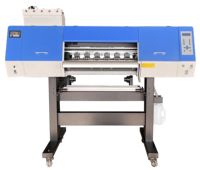 Imprimante d'autocollants DTF entièrement automatique à 4 têtes, nouvelle imprimante numérique A4/A2 multicolore pour tissus, dimension 600 mm, encre pigmentée, garantie 1 an