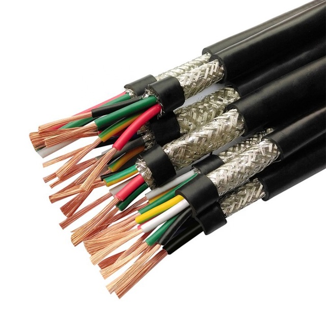 KINGYEAR 300/500V Shielded Copper Conductor PVC Flexible Multicore Electric Control Cable 1.5mm2-10mm2 for Instrumentation