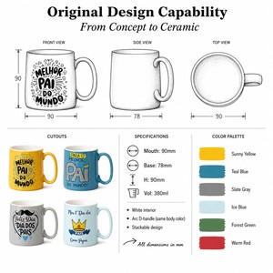 Wholesale Wedding Birthday Souvenirs Business Holiday <strong>Gift</strong> Set Dad <strong>Fathers</strong> <strong>Day</strong> Mug <strong>Gift</strong> Box Creative Ceramic Cup - Product Image 2