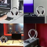 Support de casque en acrylique Portable en forme de U support d'affichage pour le stockage de casque de jeu de cintre de casque d'économie d'espace de bureau
